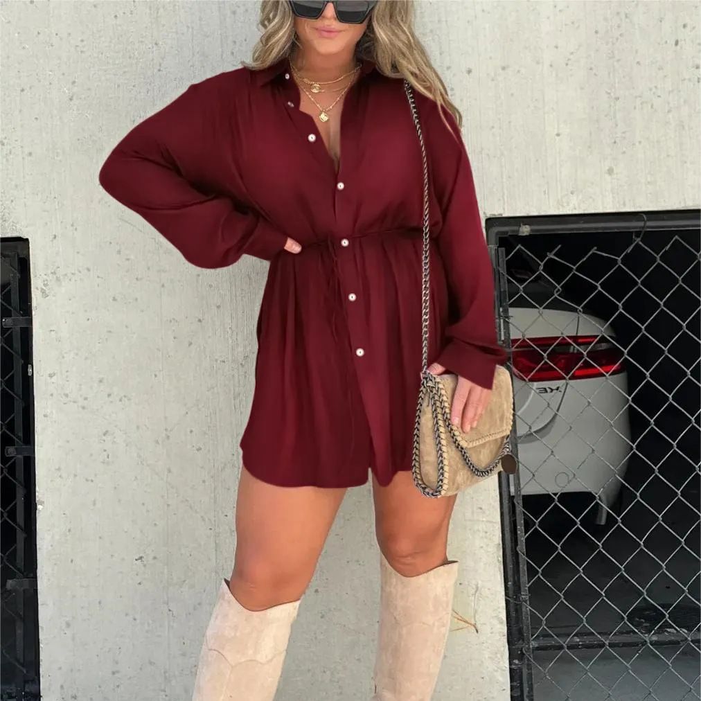 EasyFit™  damesmode blouse met lange mouwen
