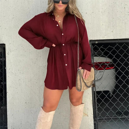 EasyFit™  damesmode blouse met lange mouwen