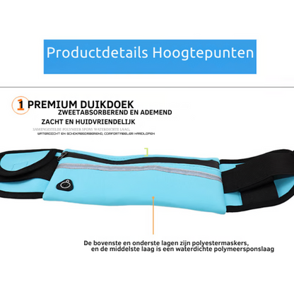 WaterGuard Belt™ Houd je spullen droog, ongeacht de activiteit.