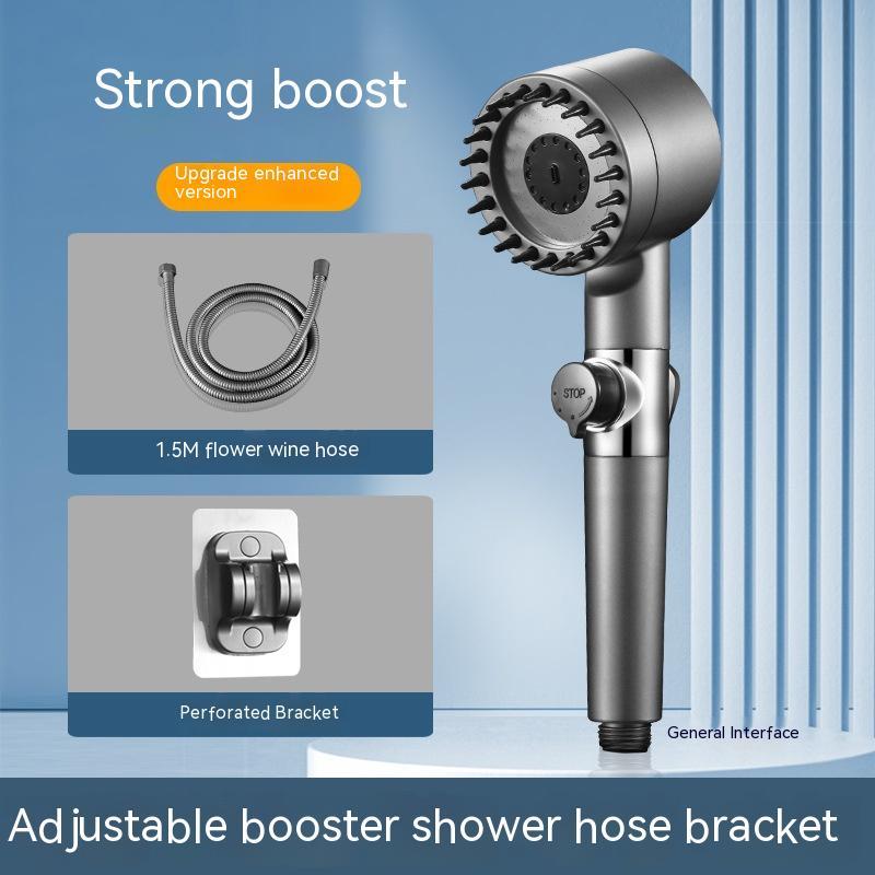 TurboFlow™ 3-in-1 Verstelbare Douchekop – De oplossing voor lage waterdruk!